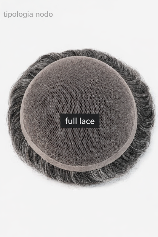 Protesi Capelli Uomo - Lisbona - full lace ultraleggera  - Capelli 100% Naturali