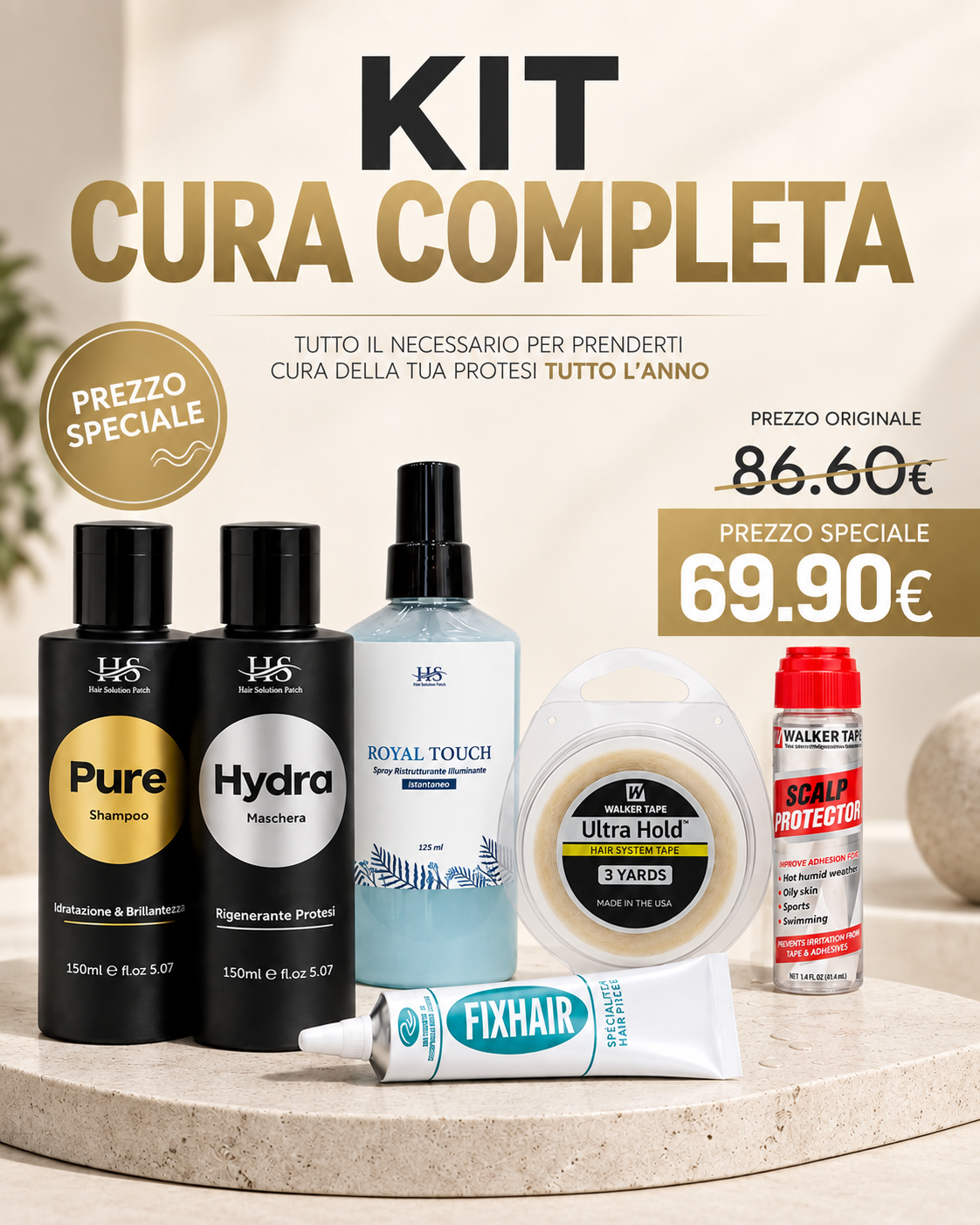 Kit Cura Completa Protesi Capillare – Tutto il necessario a prezzo speciale