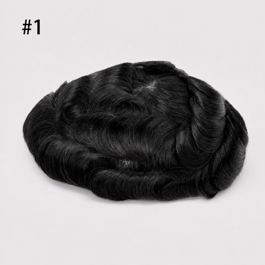 Protesi Capelli Base skin annodata/vloop -  Paris - Capelli 100% Naturali - Lunghezza 15cm