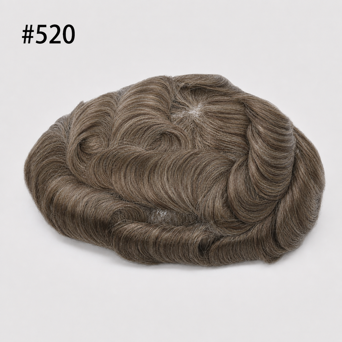Protesi Capelli Base skin annodata/vloop -  Paris - Capelli 100% Naturali - Lunghezza 15cm