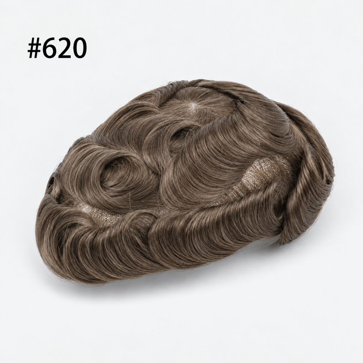 Protesi Capelli Base skin annodata/vloop -  Paris - Capelli 100% Naturali - Lunghezza 15cm