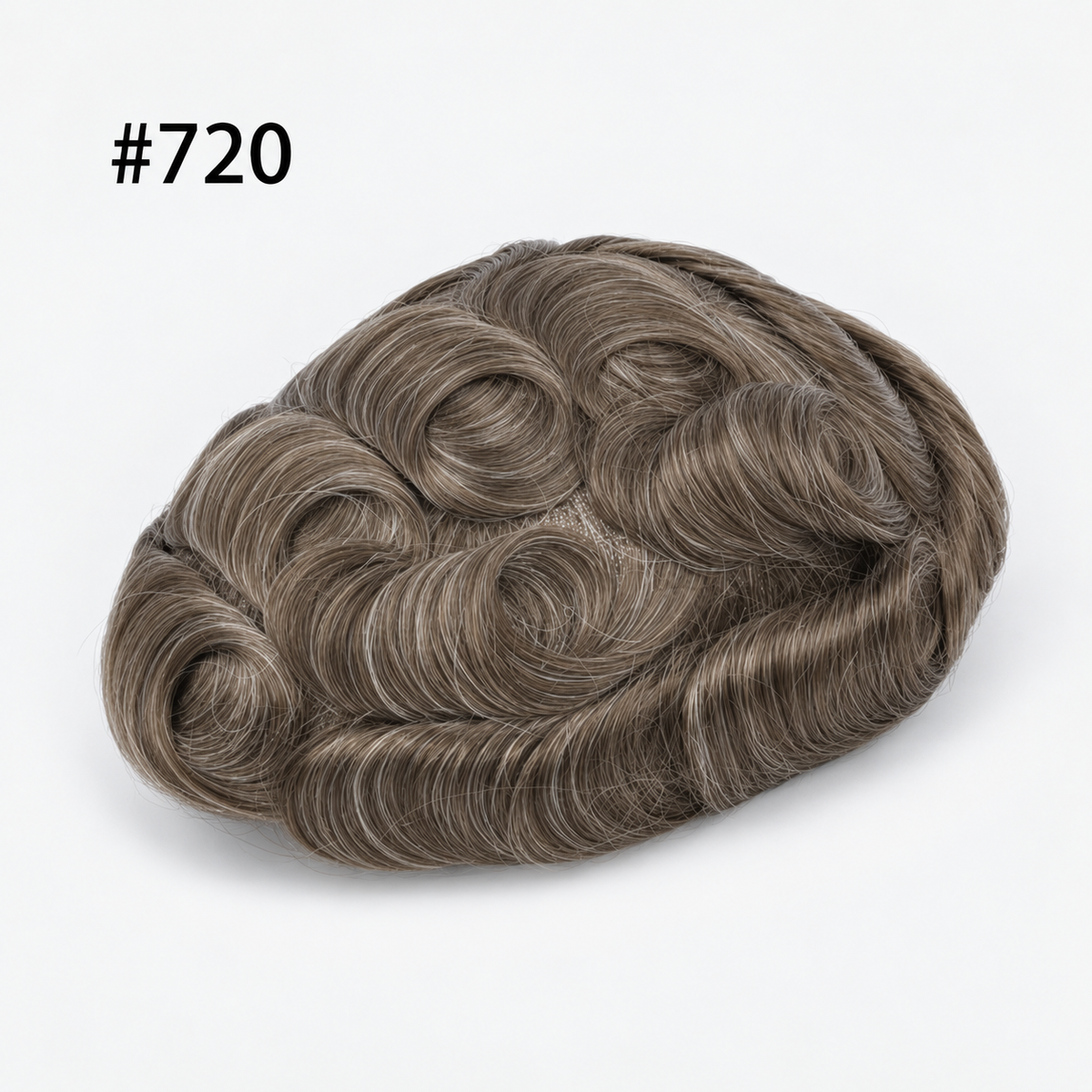 Protesi Capelli Base skin annodata/vloop -  Paris - Capelli 100% Naturali - Lunghezza 15cm