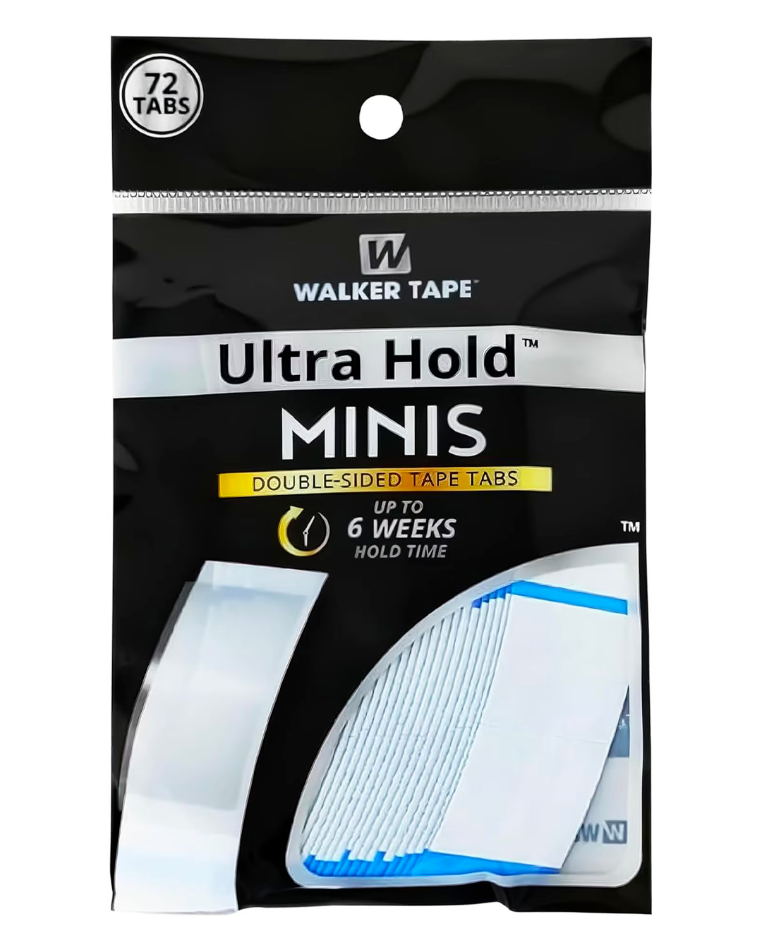 Walker Tape Ultra Hold Minis – 72 Strisce Adesive per Protesi Capillari